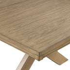 7-Piece Extendable Dining Set, Glazed Pine Brown, Seats 6-8