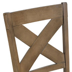 7-Piece Extendable Dining Set, Glazed Pine Brown, Seats 6-8