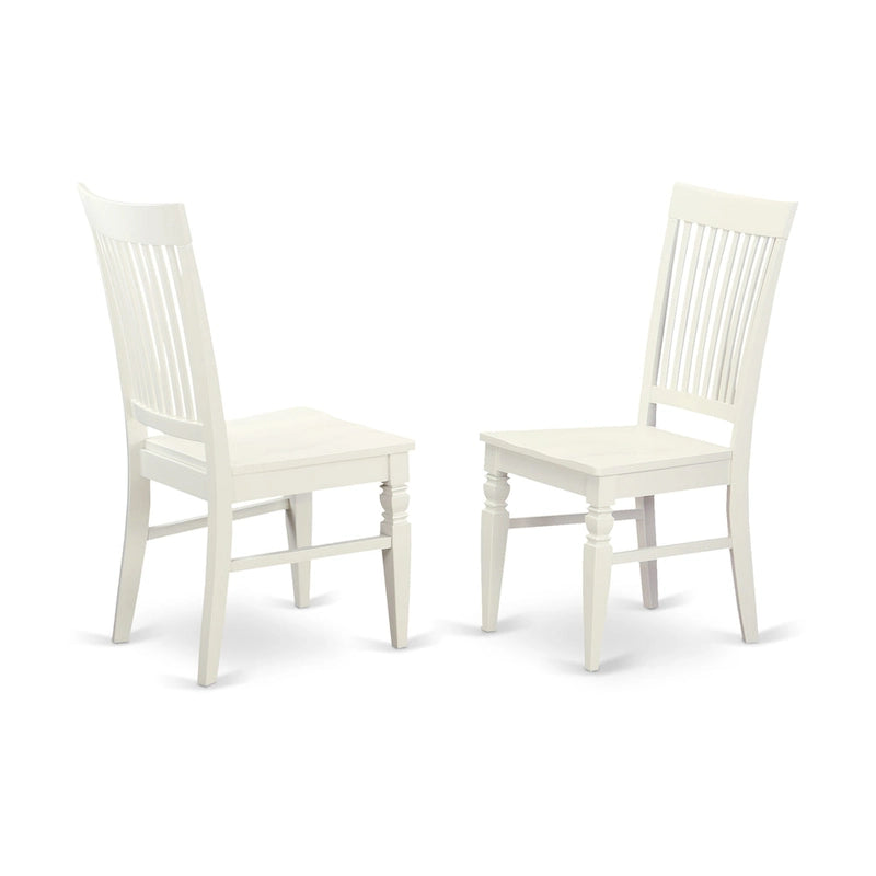 Linen White Rectangle Dining Table Set with Wood Chairs (5/7/9 Piece)