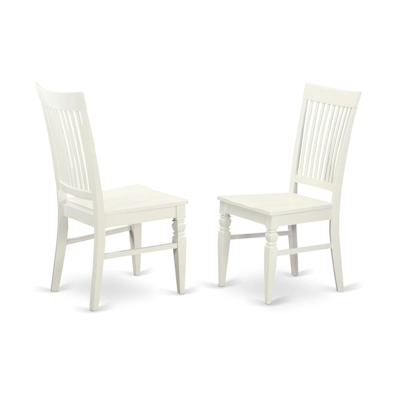 Linen White Rectangle Dining Table Set with Wood Chairs (5/7/9 Piece)
