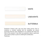 Linen White Rectangle Dining Table Set with Wood Chairs (5/7/9 Piece)