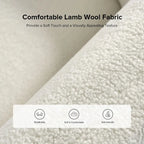 35-Inch Wide Tweed Upholstered "Teddy-Style" Accent Chair (Solid Wood Legs)