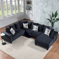 Merax Modern U Shape Sectional Sofa with Lots of Pillows Included