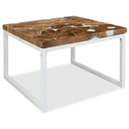 Coffee Table End Table Side Table Living Room Furniture Teak Resin - 23.6 x 23.6 x 15.7 (L x W x H)