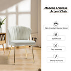 Velvet Upholstered Dining Chairs Set of 4 - Navy/Black/Ivory/Sage/Pink/Green/Yellow/Purple