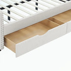 Full Size Daybed with Drawers Upholstered Tufted Sofa Bed