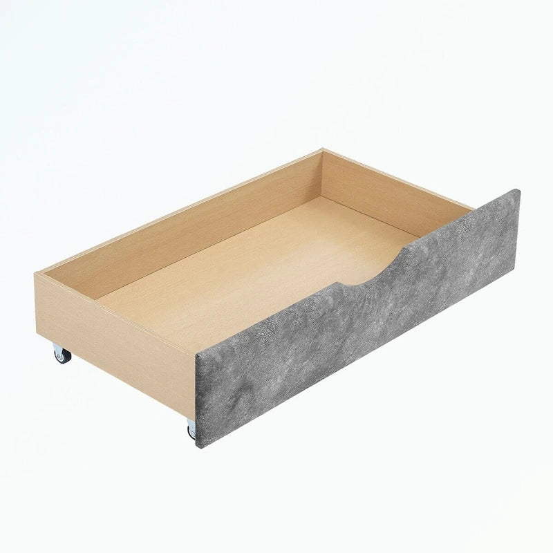 Full Size Daybed with Drawers Upholstered Tufted Sofa Bed