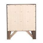 Modern 23-in Metal Knob 3-Drawer Wood Nightstand