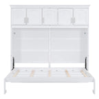 Queen Size Murphy Bed Wall Bed with Top Cabinets