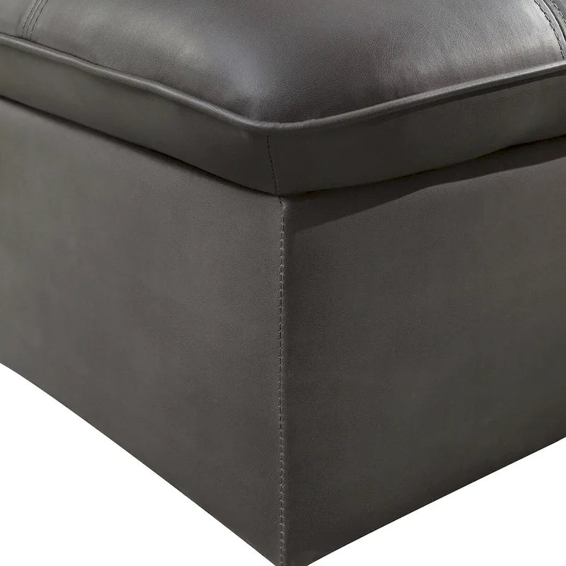 Modern-Style Tufted Faux Leather Adjustable Lounge Chair