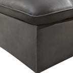 Modern-Style Tufted Faux Leather Adjustable Lounge Chair