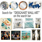 Pastel Abstract With Blue Black & Gold Spots III Upholstered Fractals Accent Chair and Modern Arm Chair