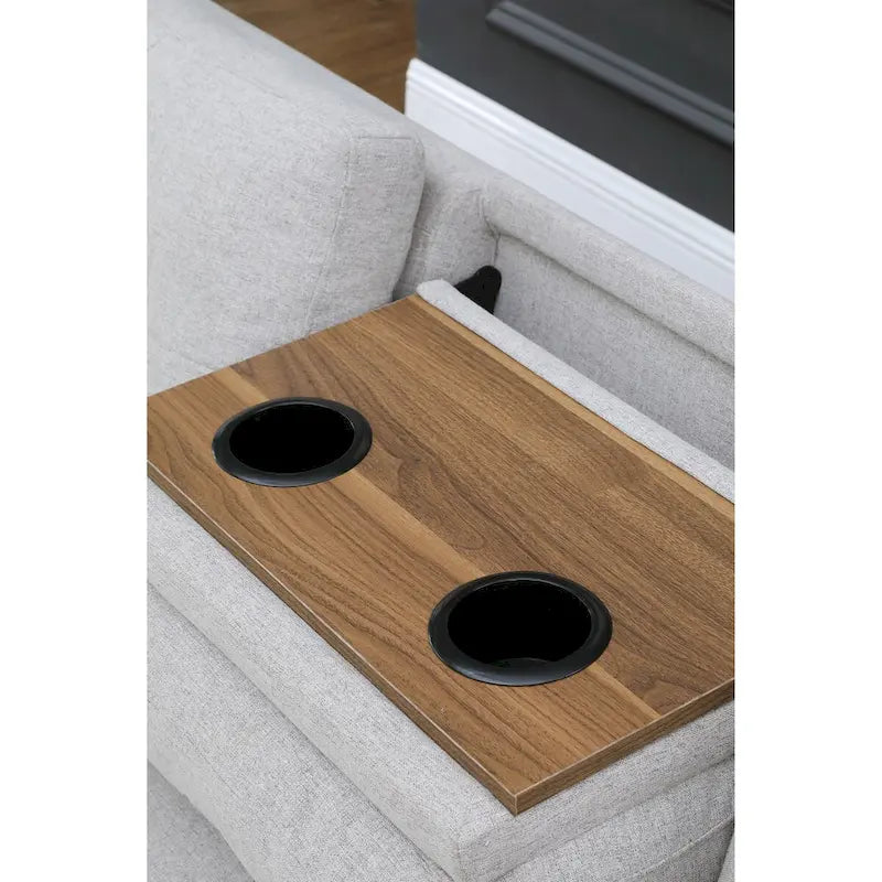 98 Wide Left Hand Facing Sofa & Chaise with Ottoman