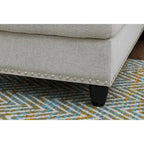 98 Wide Left Hand Facing Sofa & Chaise with Ottoman