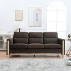 Comfortable Solid Wood Three-seater Sofa