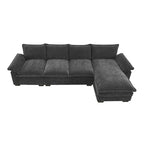 Modern L-shaped Cloud Sofa with Chaise Lounge