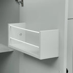 53.9 Width Rolling Kitchen Cart on Wheels with Internal Storage Rack