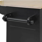 53.9 Width Rolling Kitchen Cart on Wheels with Internal Storage Rack