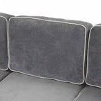 L-Shaped Reversible Chaise Sectional Sofa Pull Out Sofa Bed