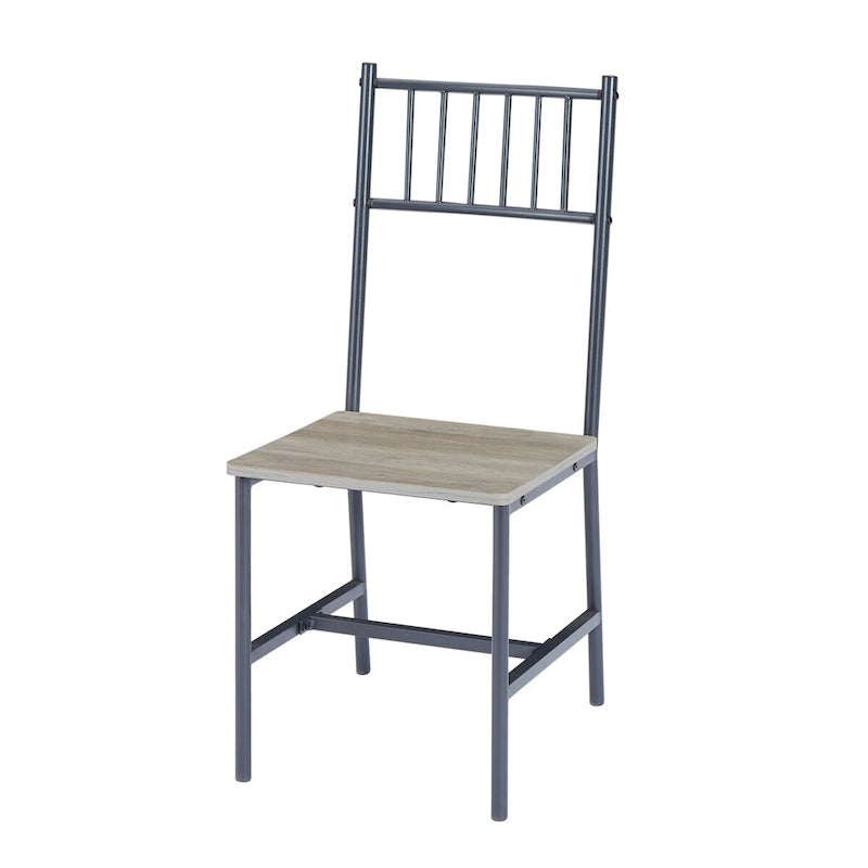 Dining Table Set, Barstool Dining Table with 2 Benches 2 Back Chairs, Industrial Dining Table for Kitchen Breakfast, Living Room