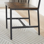 Dining Table Set, Barstool Dining Table with 2 Benches 2 Back Chairs, Industrial Dining Table for Kitchen Breakfast, Living Room