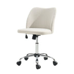 Modern Armless Office Chair (Metal Legs)