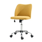 Modern Armless Office Chair (Metal Legs)
