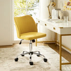 Modern Armless Office Chair (Metal Legs)