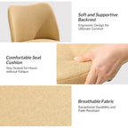 Modern Armless Office Chair (Metal Legs)