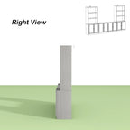 Home Media Center Sleek Design with Ample Shelving and Glass Accents