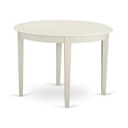 White Round Dining Table Set with Baby Blue Chairs - 3 or 5 Piece