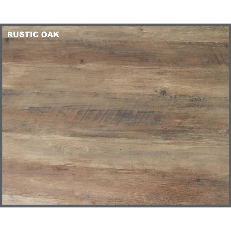 Farmhouse-Style Rustic Oak L-Shaped Desk