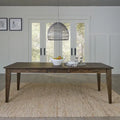 Rustic Brown Rectangular Leg Table