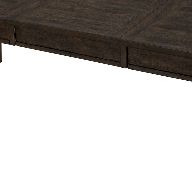 Rustic Brown Rectangular Leg Table