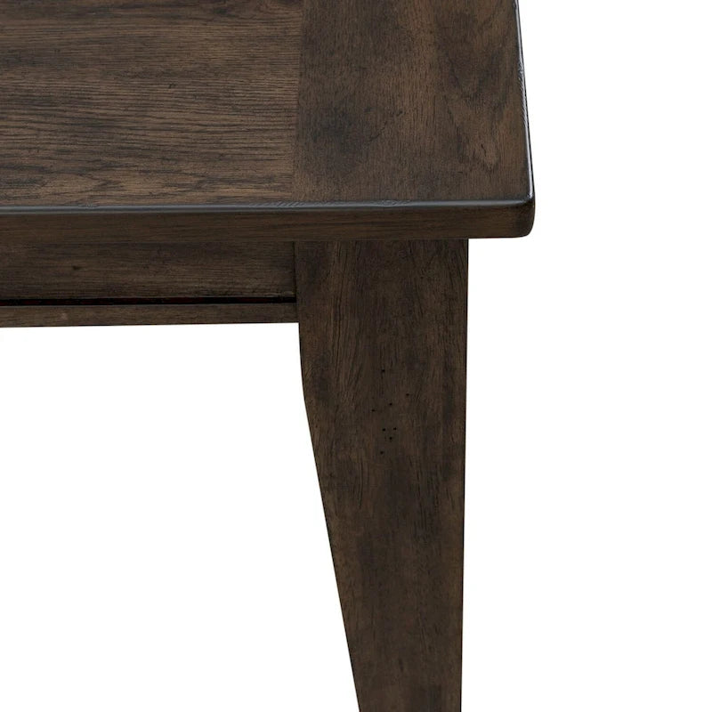 Rustic Brown Rectangular Leg Table