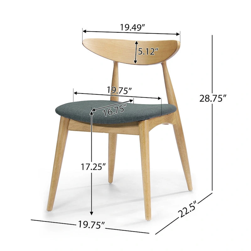 CHAIR (Set of 2), MID-CENTURY DESIGN, for living room